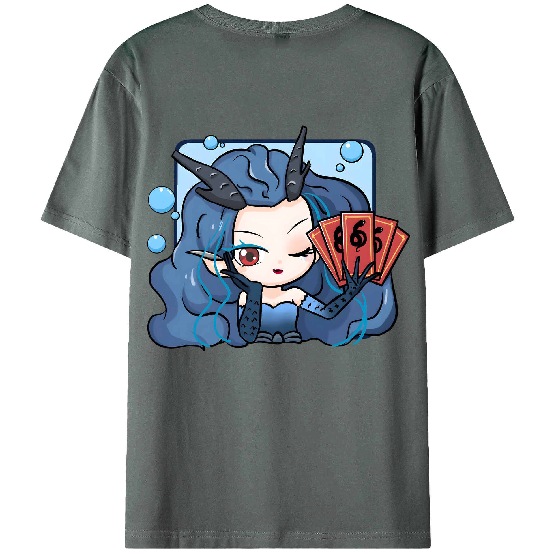 （画像用） Ne Zha 2 ナタ 魔童の大暴れ 綿100％ メンズ半袖Tシャツ（バックプリント） 通気性